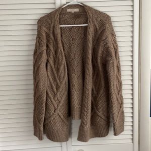Floppy knit cardigan with pockets